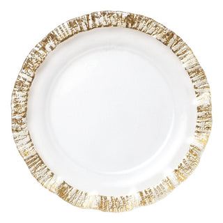 Rufolo Glass Gold Service Plate/Charger - La Cuisine