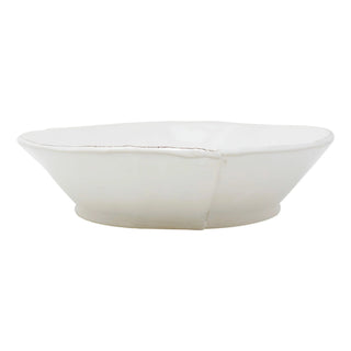 Lastra White Large Shallow Serving Bowl - La Cuisine