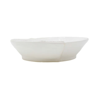 Lastra White Medium Shallow Serving Bowl - La Cuisine