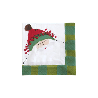 Holiday Cocktail Napkins - Old St. Nick (pack/20) - La Cuisine