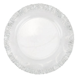 Rufolo Glass Platinum Service Plate/Charger - La Cuisine