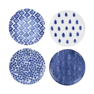 Santorini Assorted Salad Plates- Set of 4 - La Cuisine