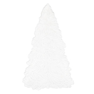 Lastra Holiday White Figural Tree Small Platter - La Cuisine