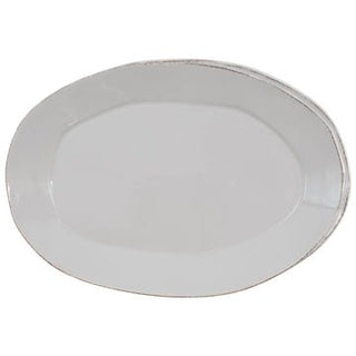 Lastra Light Gray Oval Platter - La Cuisine