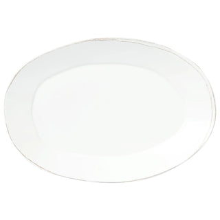 Melamine Lastra White Oval Platter - La Cuisine
