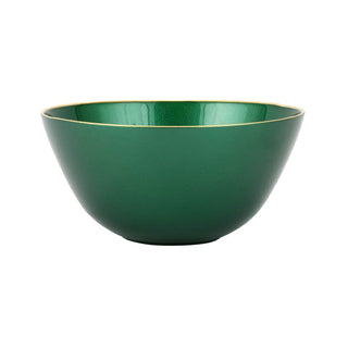 Metallic Glass Emerald Deep Bowl - La Cuisine