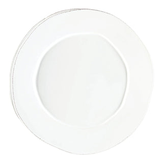 Lastra White Round Platter - La Cuisine