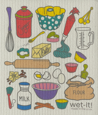 Baking Time Confetti Swedish Dishcloth - La Cuisine