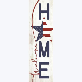 Wood Americana 4th of July Welcome Home Plaque - La Cuisine