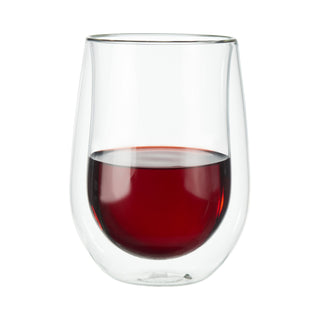 Sorrento Double Wall Red Wine Glasses, Set of 2 - La Cuisine