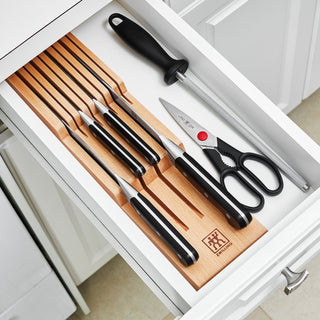 Pro Knife Set w/Beechwood In-Drawer Tray Set/10