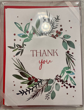 Christmas Thank You Cards set of 8